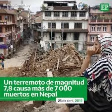 Gorkha, Nepal · 25 de abril · Magnitud 7,8