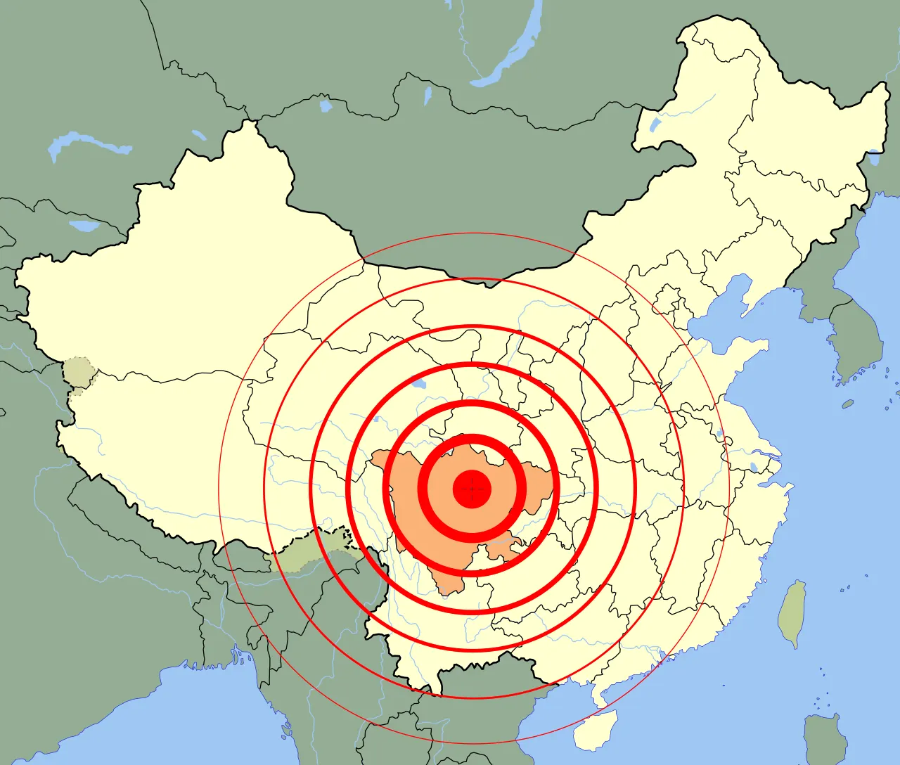 Sichuan, China · 12 de mayo de 2008 · M 7,9